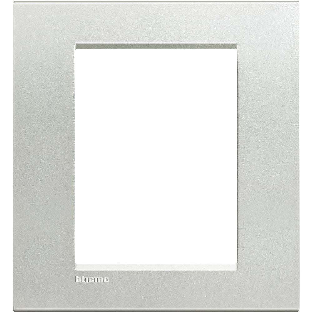 Legrand Abdeckrahmen LIVINGLIGHT für Kompaktinstallation, 3+3 Module, Farbe: Sil