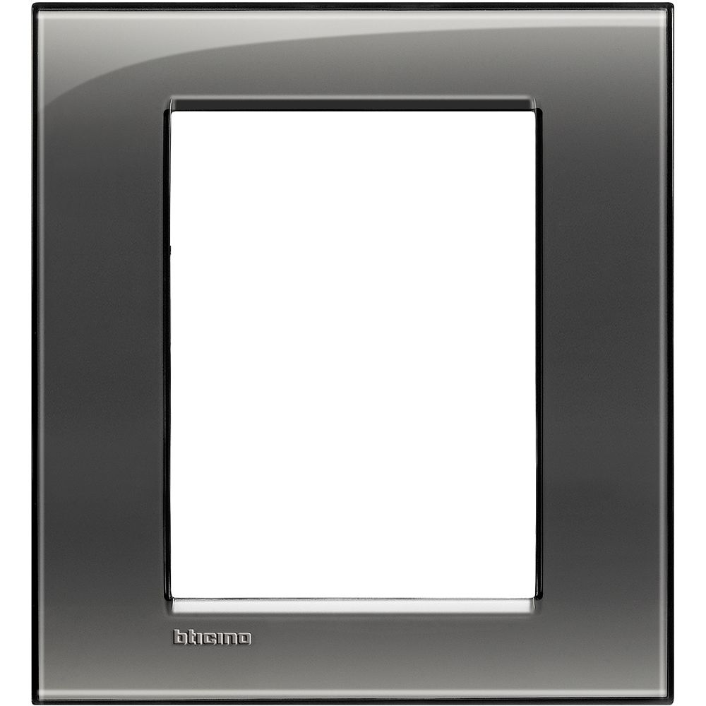 Legrand Abdeckrahmen LIVINGLIGHT für Kompaktinstallation, 3+3 Module, Farbe: Rau