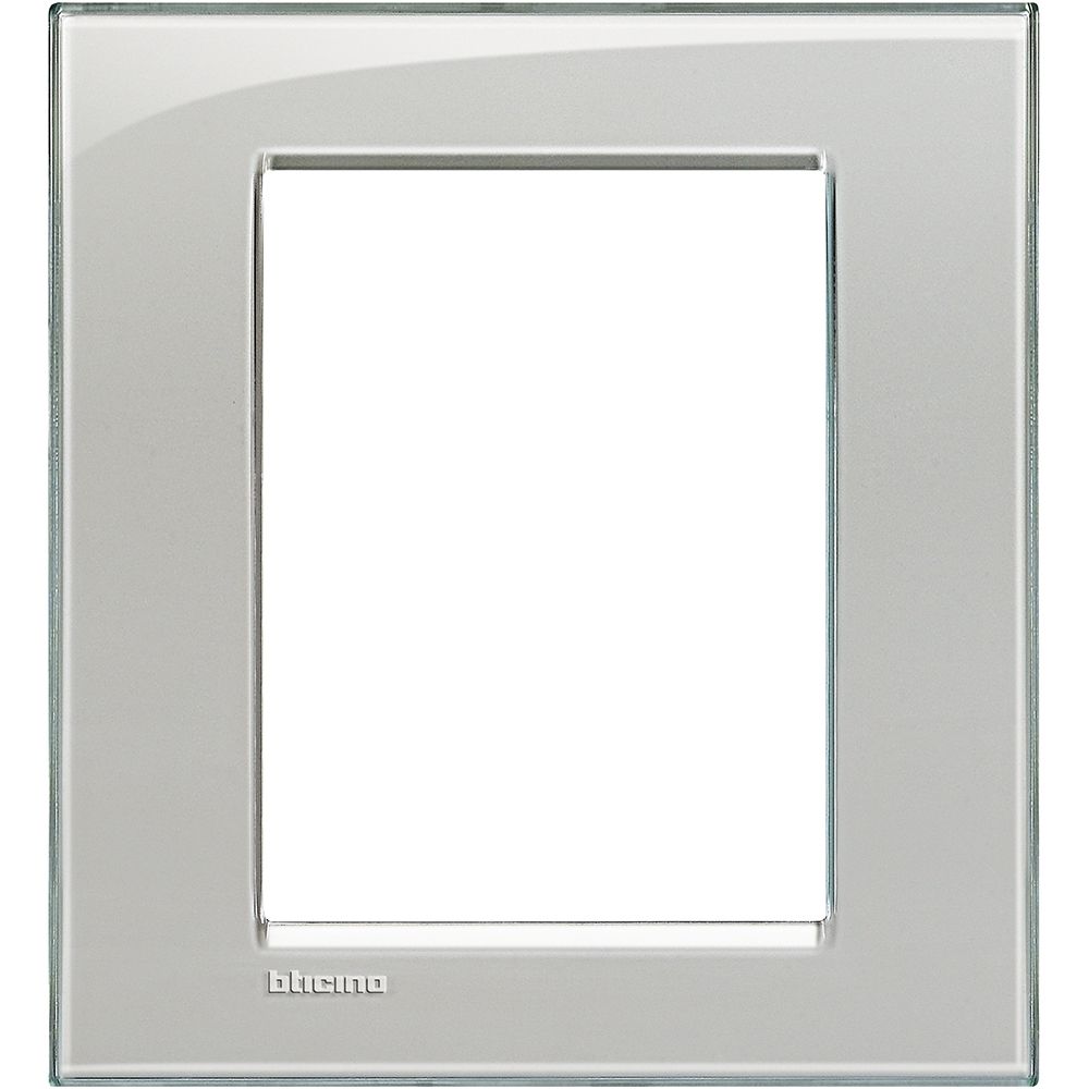 Legrand Abdeckrahmen LIVINGLIGHT für Kompaktinstallation, 3+3 Module, Farbe: Eis