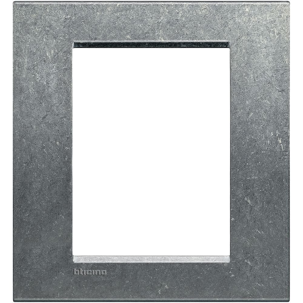 Legrand Abdeckrahmen LIVINGLIGHT für Kompaktinstallation, 3+3 Module, Farbe: Alu