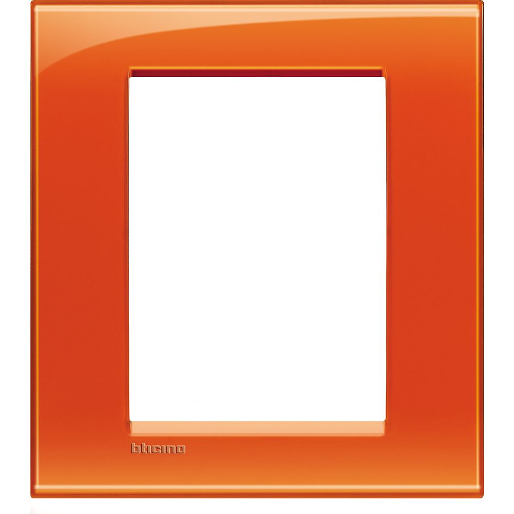 Legrand Abdeckrahmen LIVINGLIGHT für Kompaktinstallation, 3+3 Module, Farbe: Ora