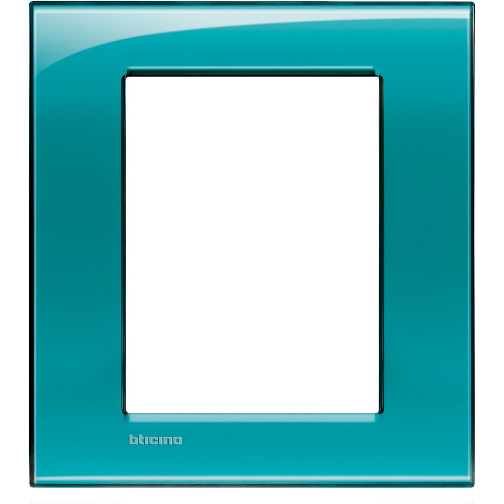 Legrand Abdeckrahmen LIVINGLIGHT für Kompaktinstallation, 3+3 Module, Farbe: Grü