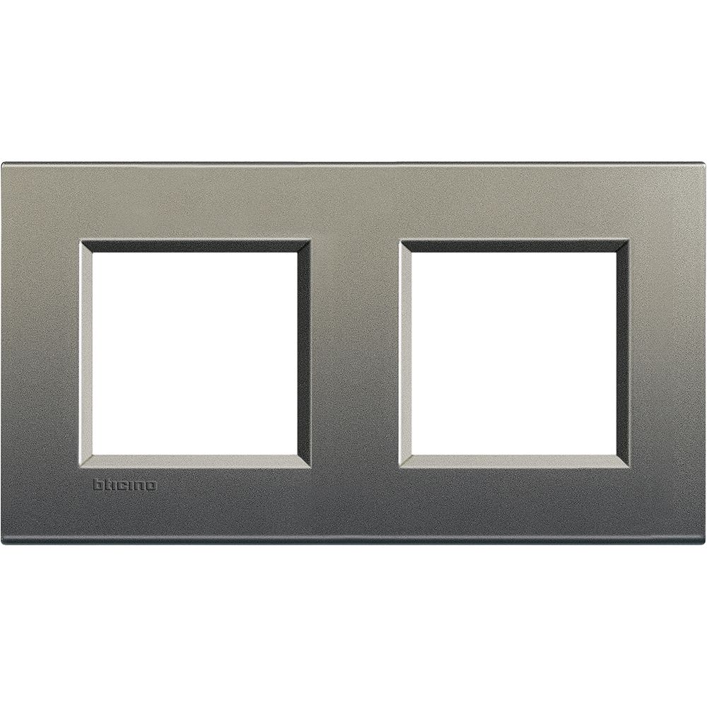 Legrand Abdeckrahmen LIVINGLIGHT: 2-fach, 2 + 2 Module, Farbe: Avenue