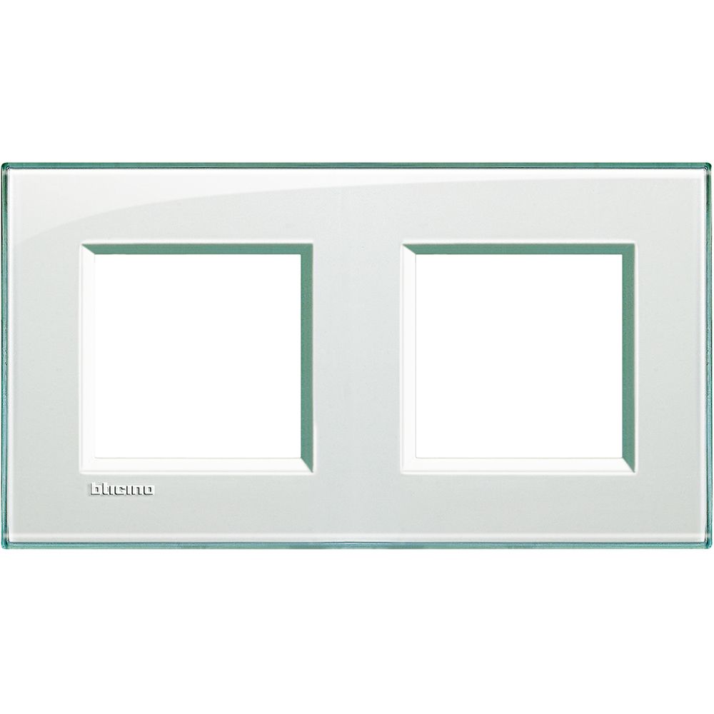 Legrand Abdeckrahmen LIVINGLIGHT: 2-fach, 2 + 2 Module, Farbe: Aquamarin