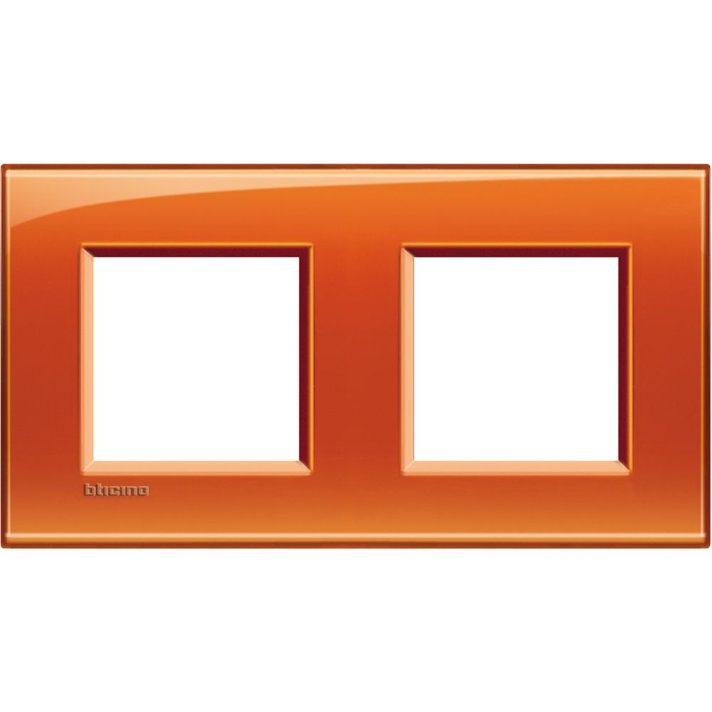 Legrand Abdeckrahmen LIVINGLIGHT: 2-fach, 2 + 2 Module, Farbe: Orange