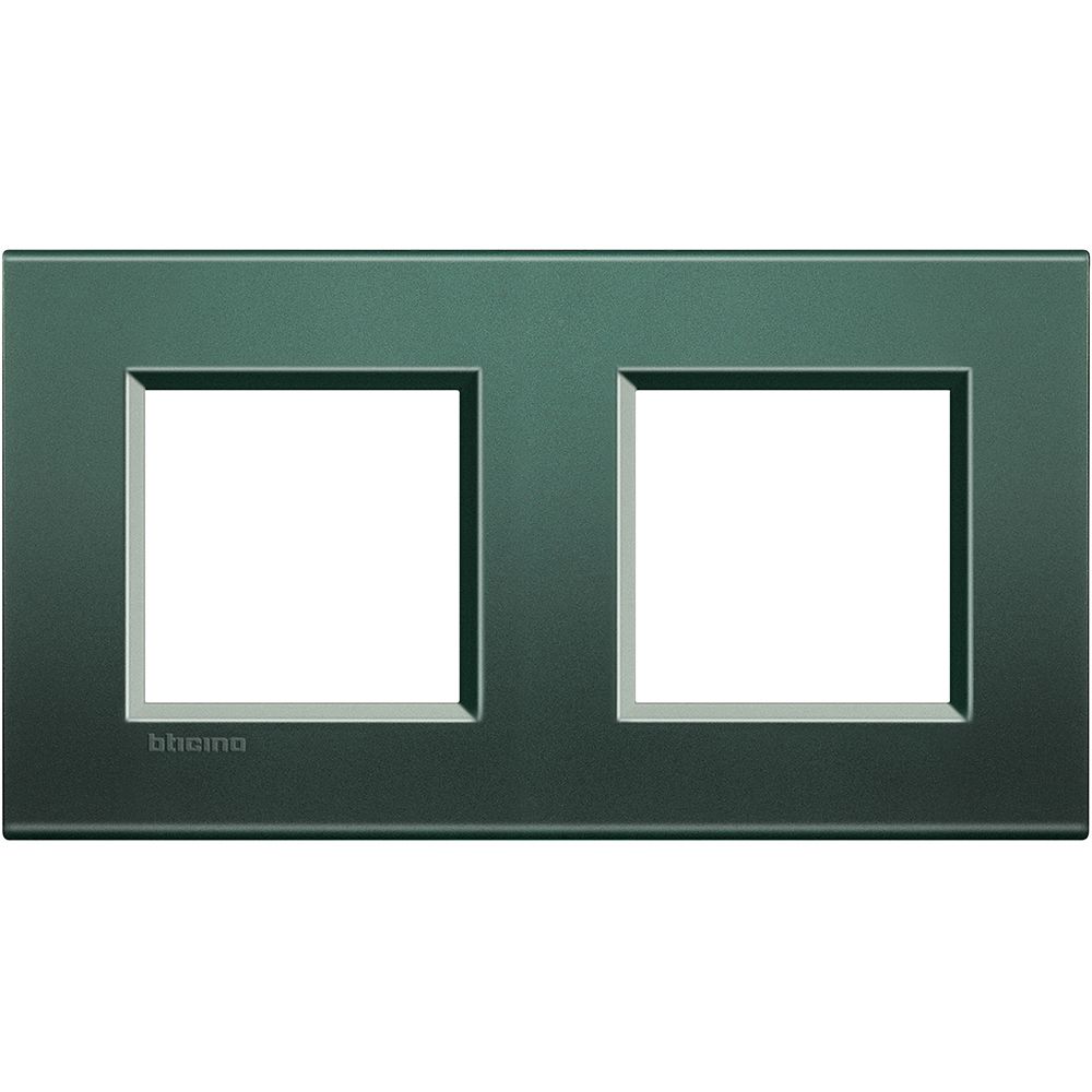 Legrand Abdeckrahmen LIVINGLIGHT: 2-fach, 2 + 2 Module, Farbe: Park