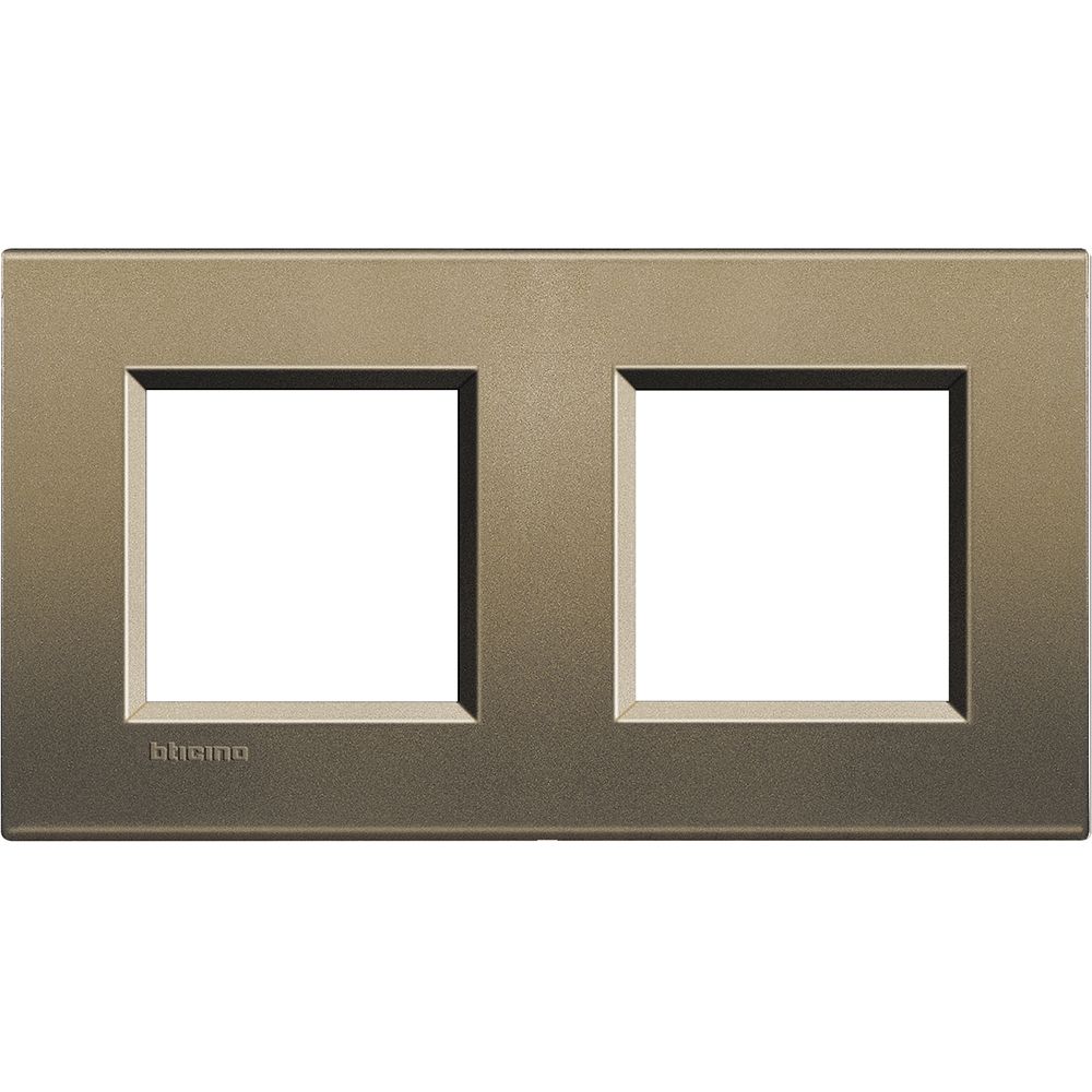 Legrand Abdeckrahmen LIVINGLIGHT: 2-fach, 2 + 2 Module, Farbe: Square