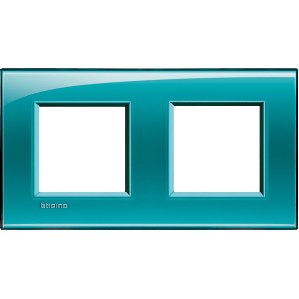 Legrand Abdeckrahmen LIVINGLIGHT: 2-fach, 2 + 2 Module, Farbe: Grün