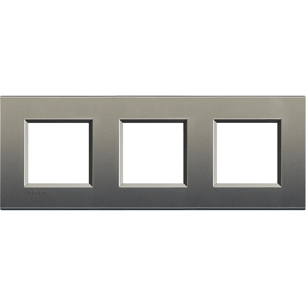 Legrand Abdeckrahmen LIVINGLIGHT: 3-fach, 2 + 2 + 2 Module, Farbe: Avenue
