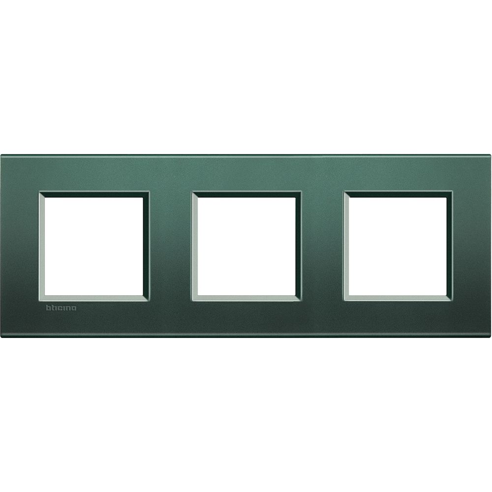 Legrand Abdeckrahmen LIVINGLIGHT: 3-fach, 2 + 2 + 2 Module, Farbe: Park