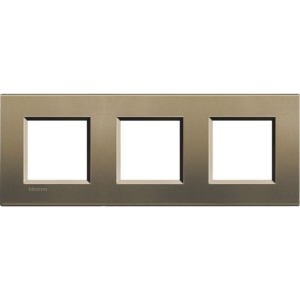 Legrand Abdeckrahmen LIVINGLIGHT: 3-fach, 2 + 2 + 2 Module, Farbe: Square