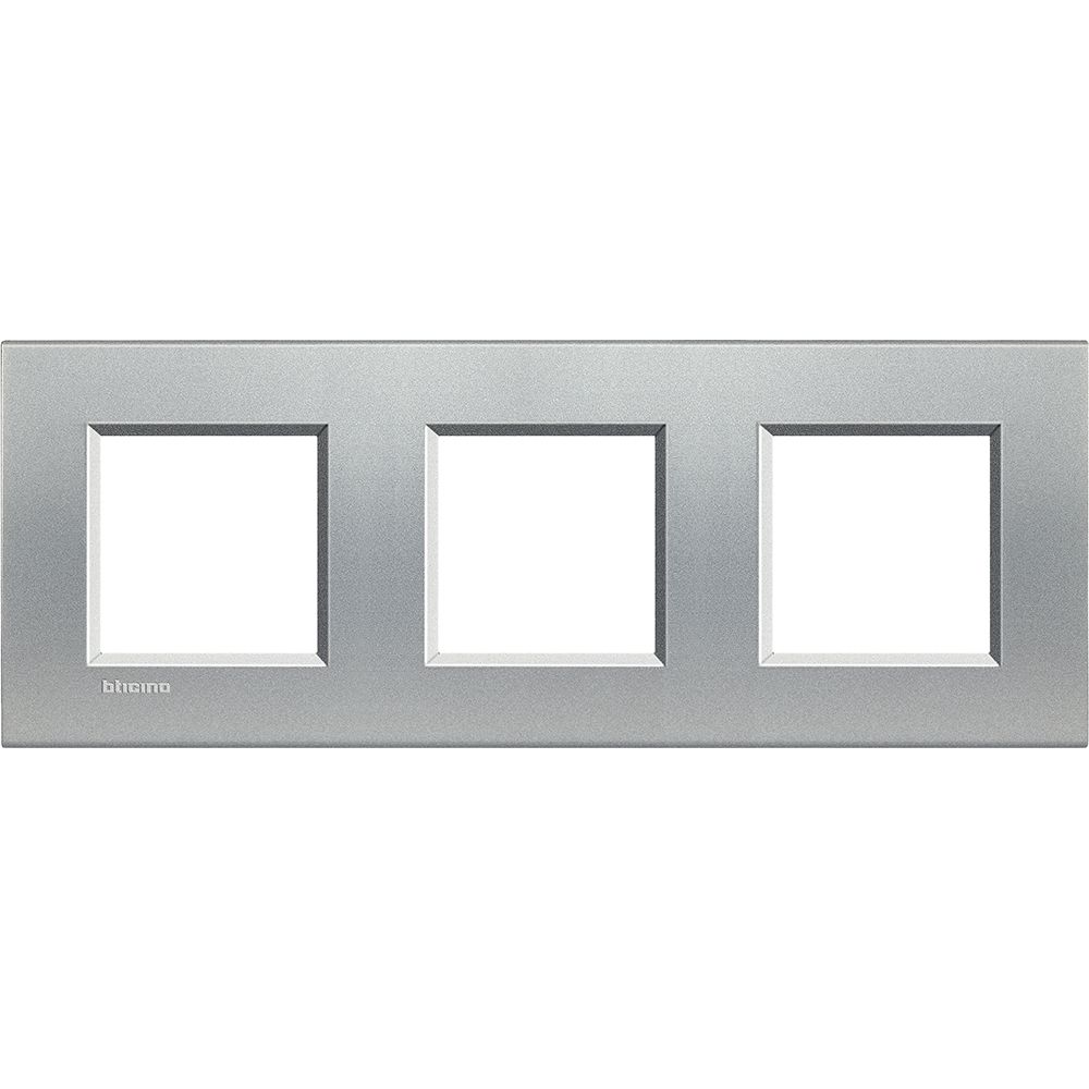 Legrand Abdeckrahmen LIVINGLIGHT: 3-fach, 2 + 2 + 2 Module, Farbe: Tech