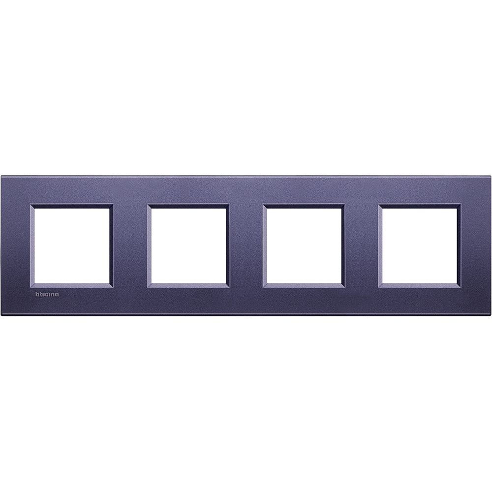 Legrand Abdeckrahmen LIVINGLIGHT: 4-fach, 2 + 2 + 2 + 2 Module, Farbe: Club