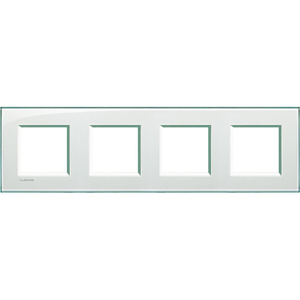 Legrand Abdeckrahmen LIVINGLIGHT: 4-fach, 2 + 2 + 2 + 2 Module, Farbe: Aquamarin