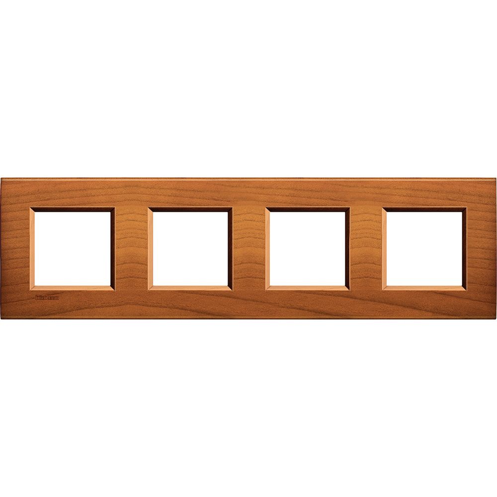 Legrand Abdeckrahmen LIVINGLIGHT: 4-fach, 2 + 2 + 2 + 2 Module, Farbe: Kirsche