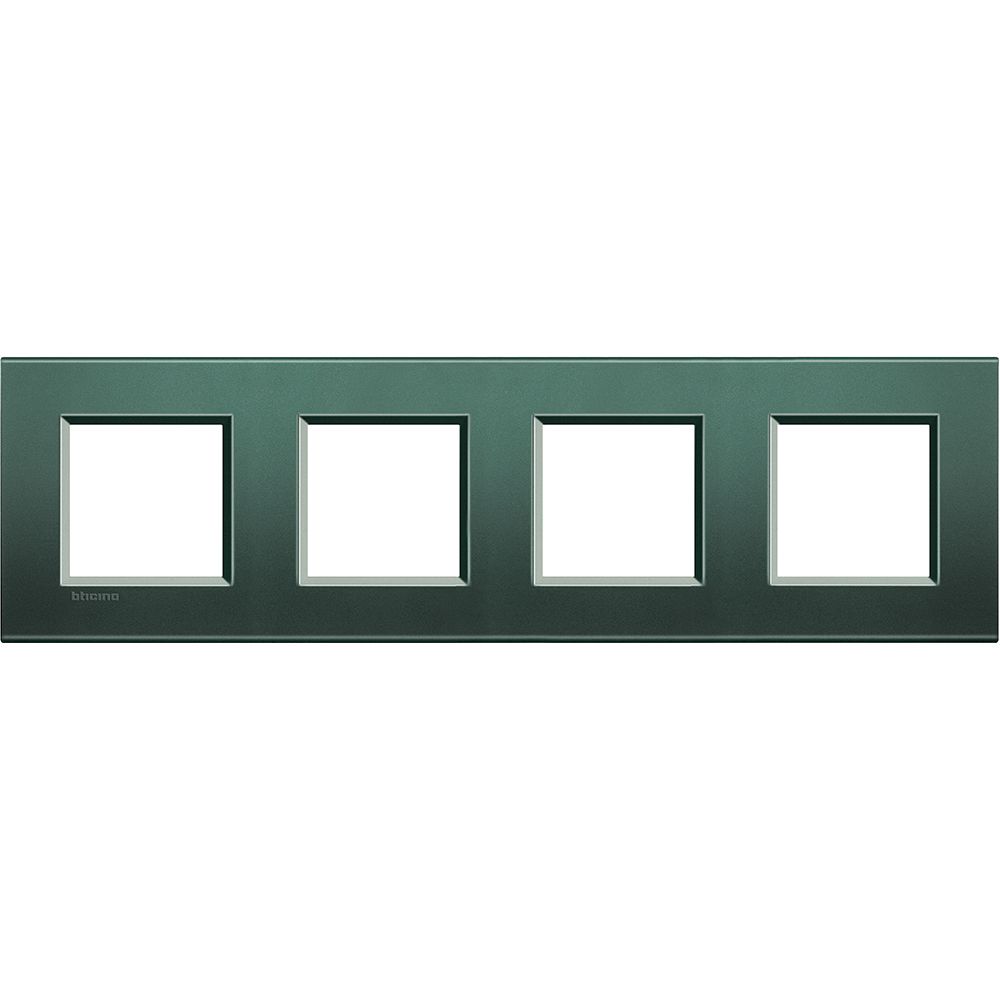Legrand Abdeckrahmen LIVINGLIGHT: 4-fach, 2 + 2 + 2 + 2 Module, Farbe: Park