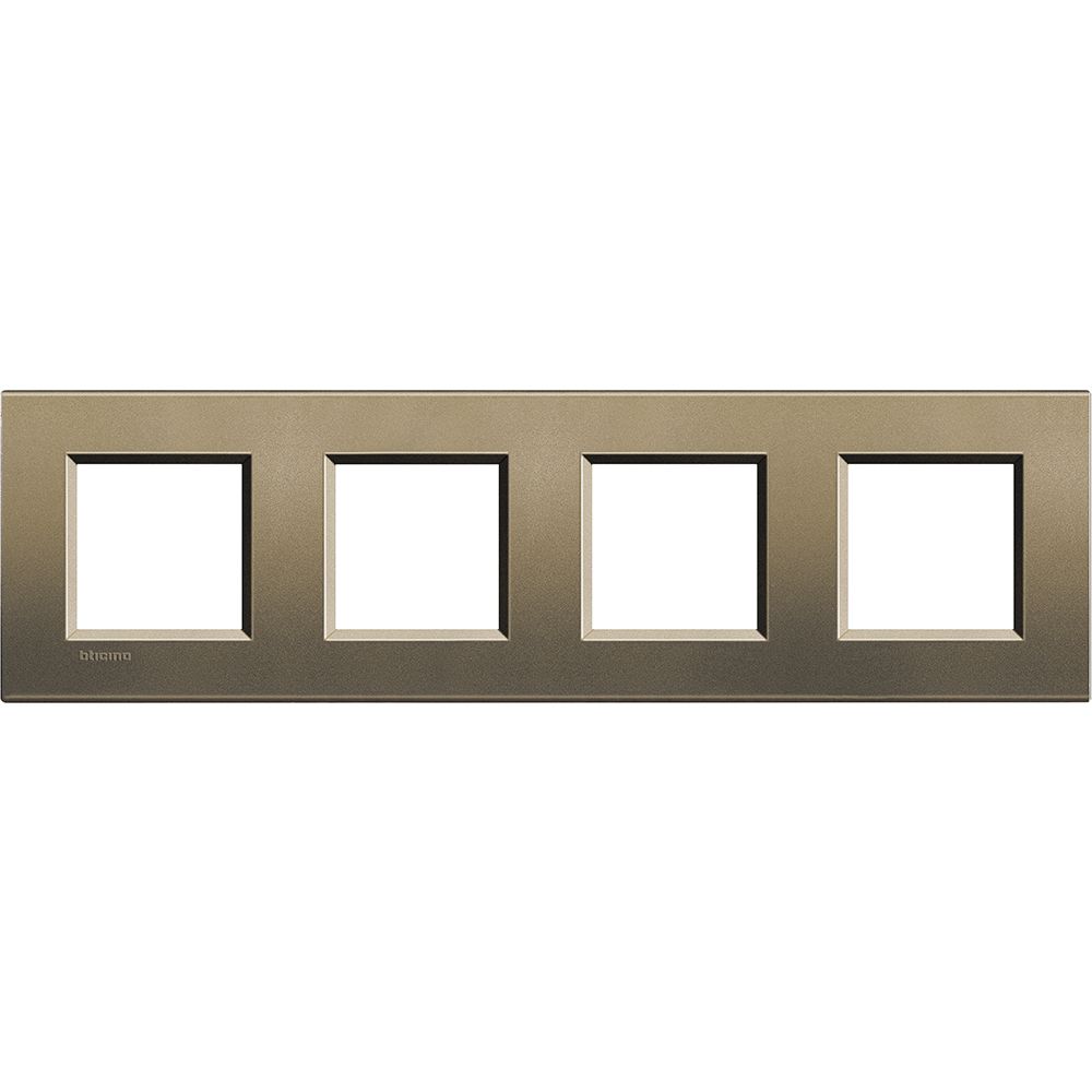 Legrand Abdeckrahmen LIVINGLIGHT: 4-fach, 2 + 2 + 2 + 2 Module, Farbe: Square