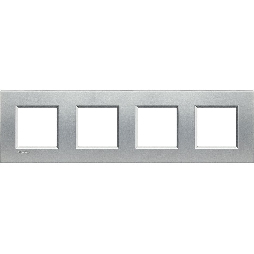 Legrand Abdeckrahmen LIVINGLIGHT: 4-fach, 2 + 2 + 2 + 2 Module, Farbe: Tech