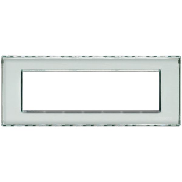 Legrand Abdeckrahmen LIVINGLIGHT: 7 Module, Farbe: Kristall