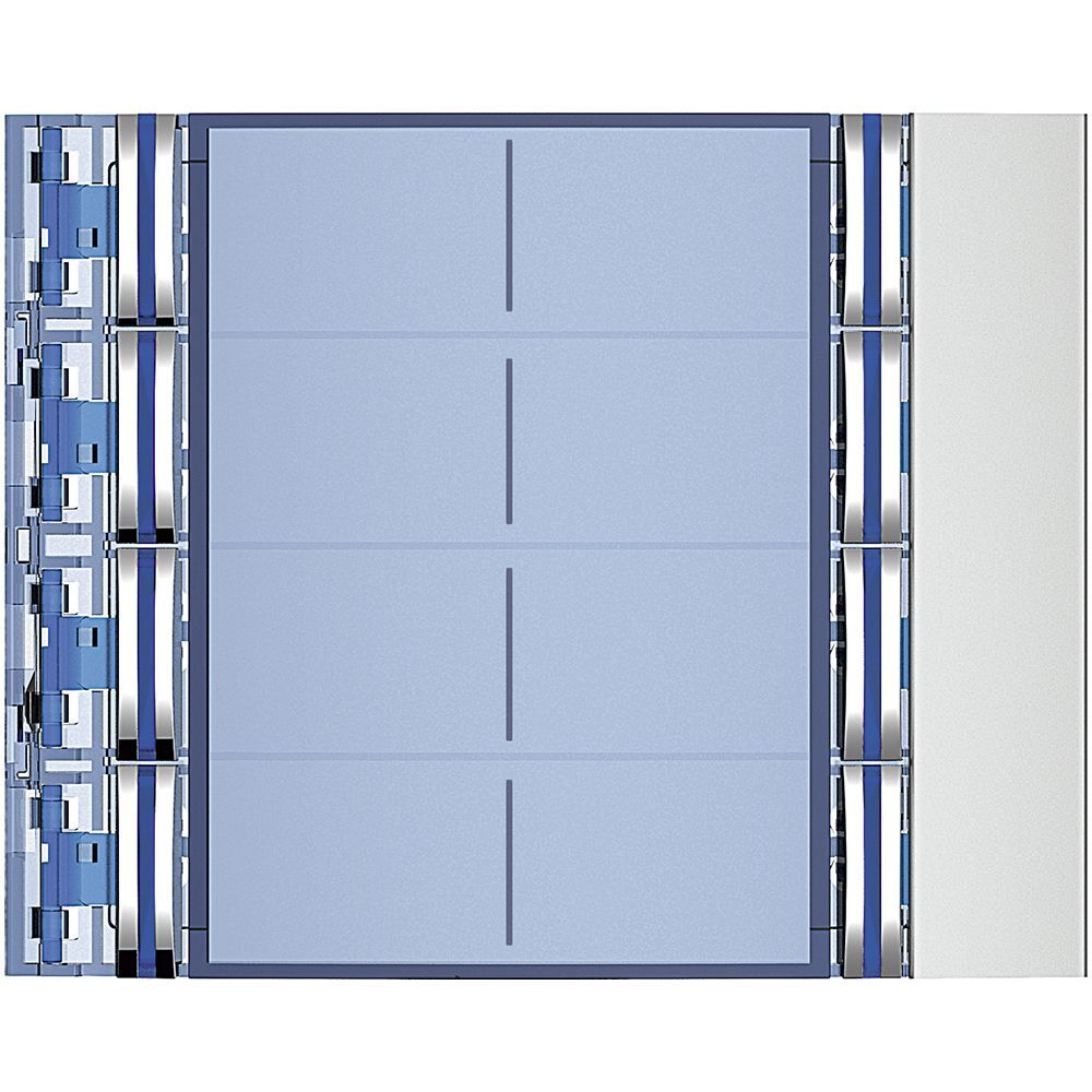 Legrand Abdeckung für Ruftastenmodule von SFERA Aluminium, 8 Ruftasten,  Farbe: