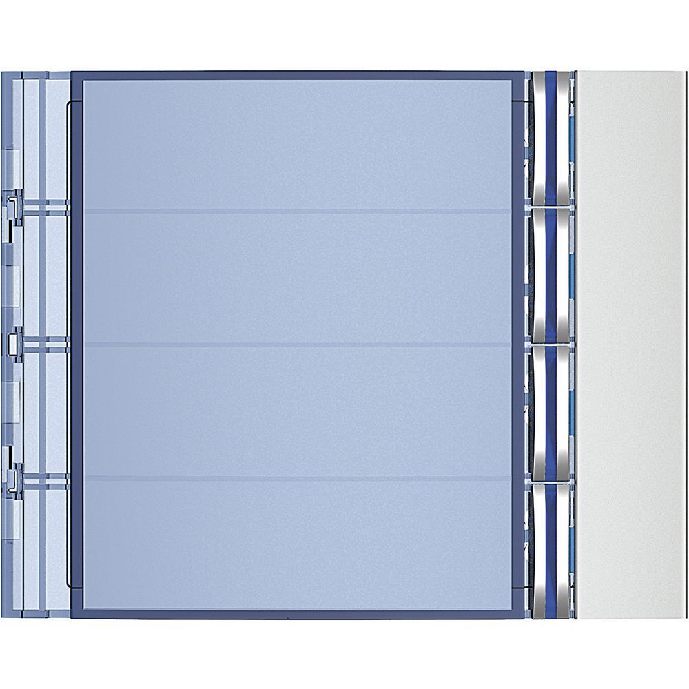 Legrand Abdeckung für Ruftastenmodule von SFERA Aluminium, 4 Ruftasten,  Farbe: