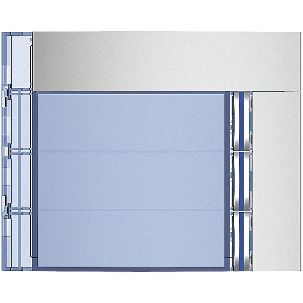 Legrand Abdeckung für Ruftastenmodule von SFERA Aluminium, 3 Ruftasten,  Farbe: