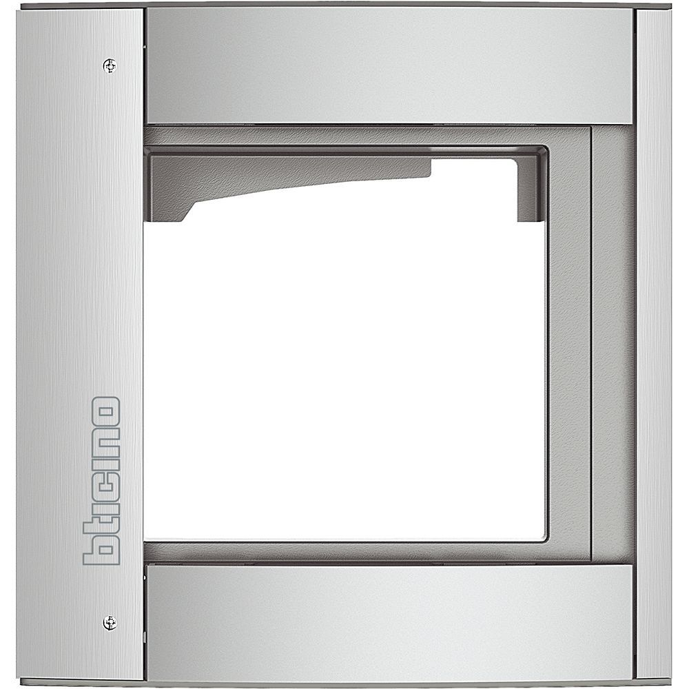 Legrand Abdeckrahmen + Modulträger 1 Modul, Türstation SFERA Aluminium, Farbe: A