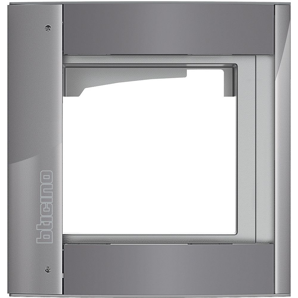 Legrand Abdeckrahmen + Modulträger 1 Modul, Türstation SFERA Aluminium, Farbe: A