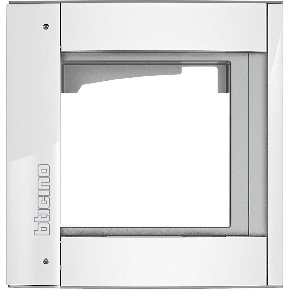 Legrand Abdeckrahmen + Modulträger 1 Modul, Türstation SFERA Aluminium, Farbe: A