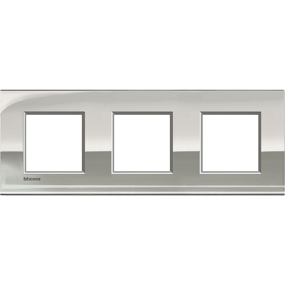 Legrand Abdeckrahmen Light Air Europe: 3-fach, 2 + 2 + 2 Module, Farbe: Palladiu
