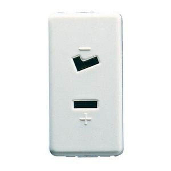 Gewiss Steckdose f. SELV1M 2P 6A 24V polarisiert ws