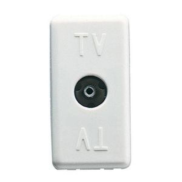 Gewiss TV-Dose 1M Enddose IEC Kuppl. Dämpfung 20dB ws