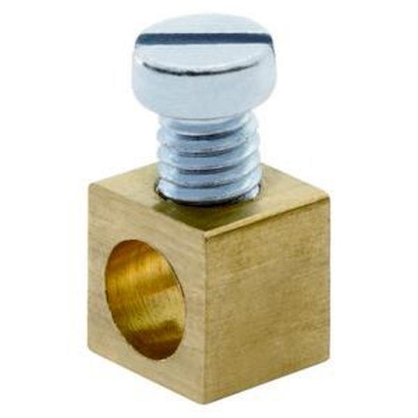 Gewiss Erdungsklemme aus Messing f. Gehäuse