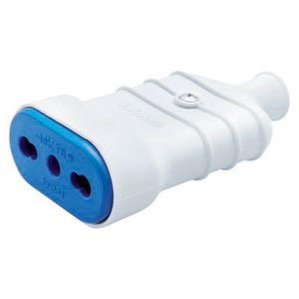 Gewiss Kabelsteckdose ZWEIW.2P+E 16A 250V weiss