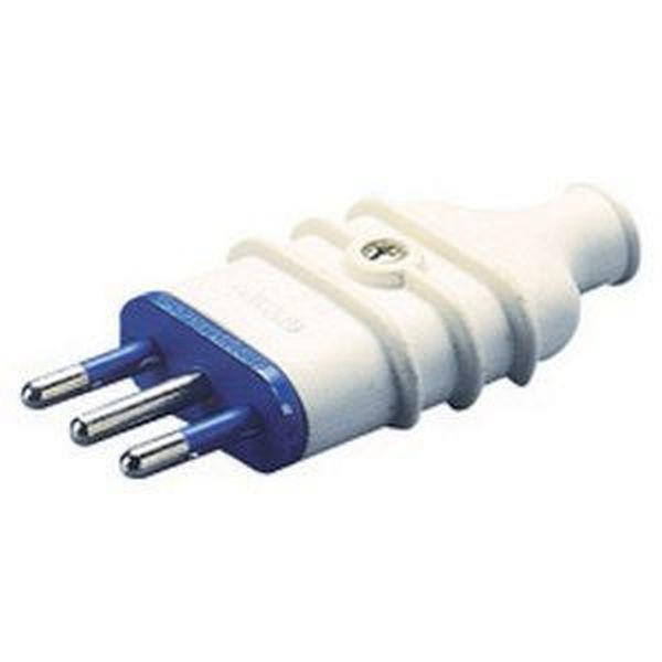 Gewiss Stecker gerade 2P+E 10A250V weiss