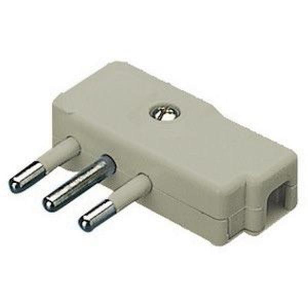 Gewiss Stecker 90° 2P+E 10A 250V PLAYBUS grau