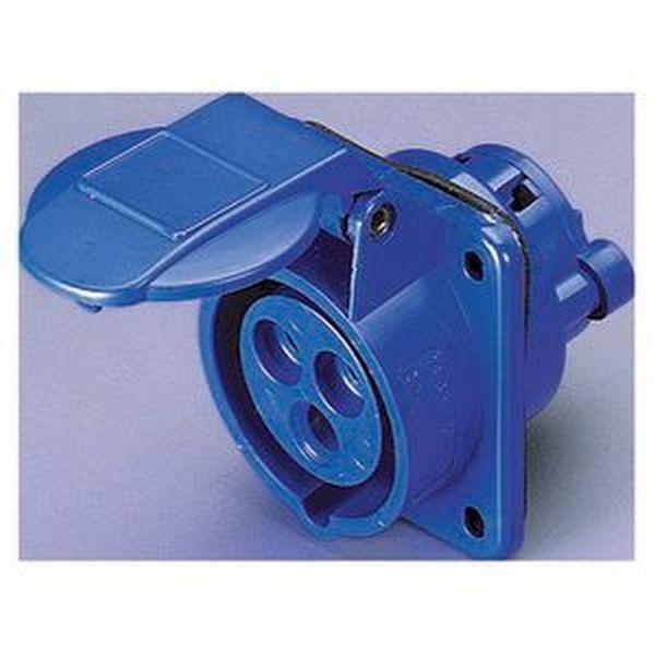 Gewiss Anbausteckdose IEC 10° 230V 16A 3P 4H IP44 62x62 mm