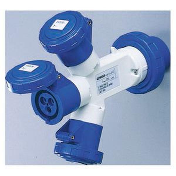 Gewiss Kupplung Dreifach 400V 32A 2P 230V/400V 4+5P 16A
