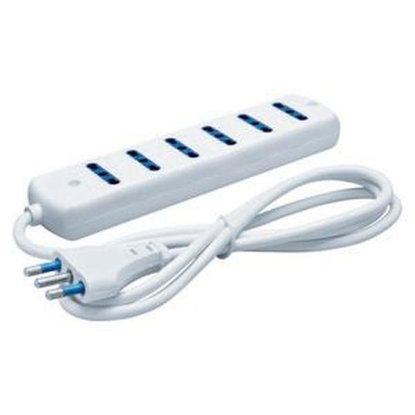 Gewiss Kabelsteckdose 6 AUSG.2P+E 16A ZWEIW.weiss