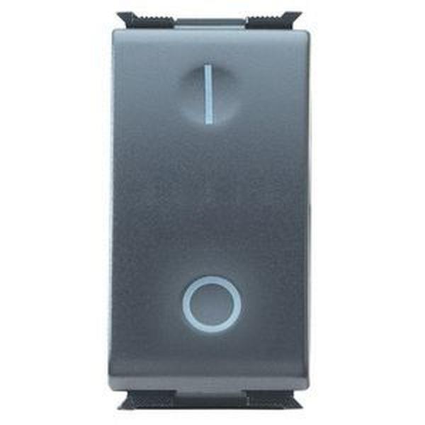 Gewiss Ausschalter Playbus m. Symbolen I+0 1M 2P 16AX sw