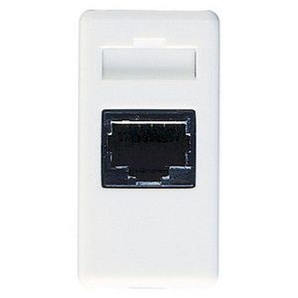 Gewiss Telefon-Anschlussdose System RJ11 1M weiss