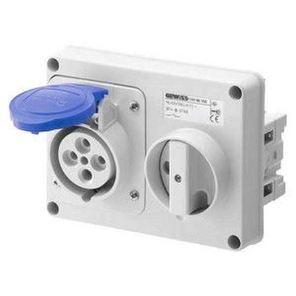 Gewiss Steckdose waager. o. Gehäuse 32A/5 pol. 230V IP44