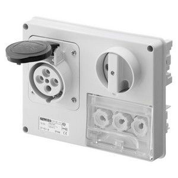 Gewiss Steckdose waager. o. Gehäuse 16A/4 pol. 500V IP44