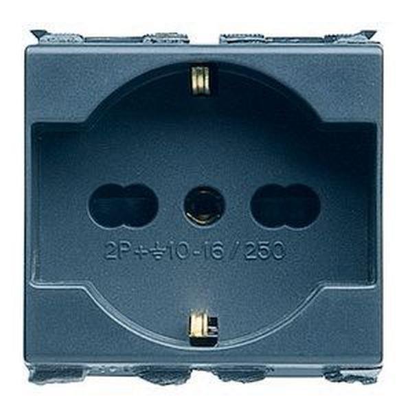 Gewiss Steckdose dual2M 2P+PE 16A P30-17 ita./deu. std sw