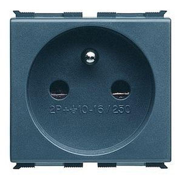 Gewiss Steckdose 2M 2P+PE 16A Schutzkontakt franz. std sw