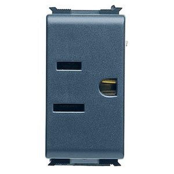 Gewiss Steckdose 1M 2P+PE 15A 125V EUROUSA Standard sw