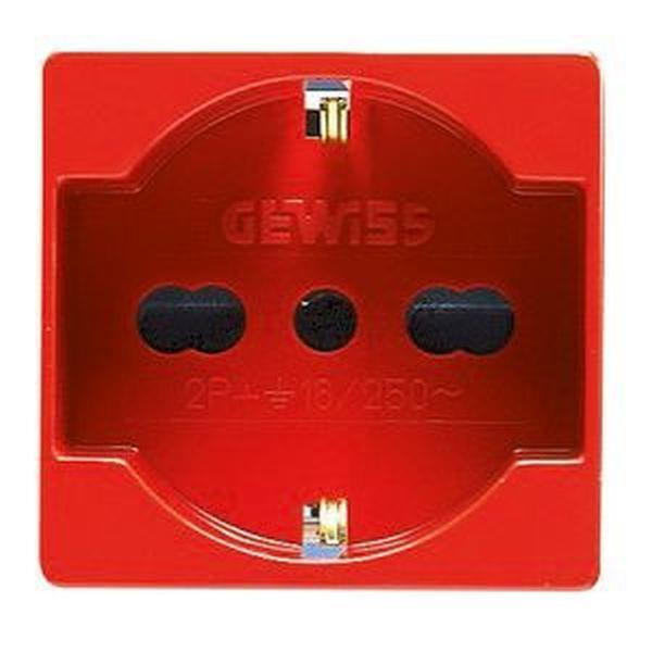 Gewiss Steckdose dual2M 2P+PE 16A P30-17 ital/deu std ro
