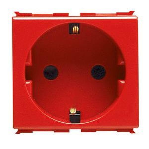 Gewiss Steckdose 2M 2P+PE 16A deu. Standard Rot