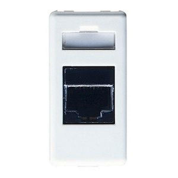 Gewiss Netzwerk-Anschlussdose System 1M RJ45 Cat. 5E UTP weiss