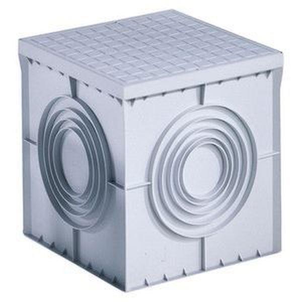 Gewiss Erdeinbaukasten Kunststoff m. Deckel 200x200x200 grau